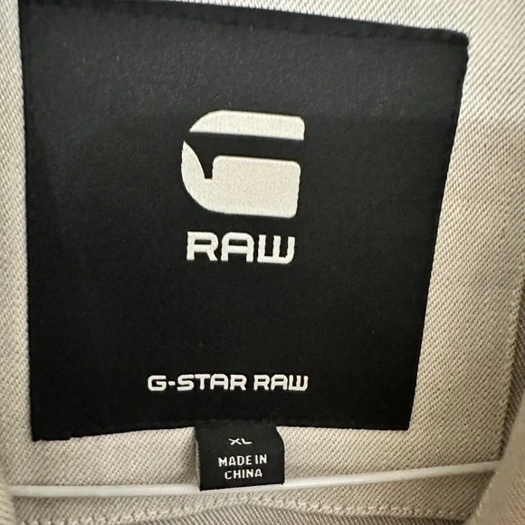 G-Star Raw Zip Overshirt Jacket Size XL NWT